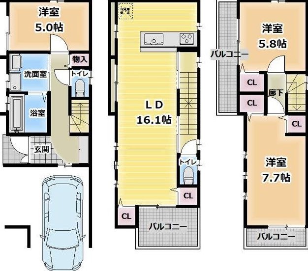 Nakamoto 4 (Midoribashi Station) 38.8 million yen &mdash; photo 2