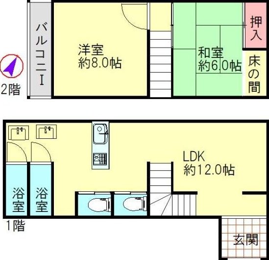 Ichioka Motomachi 2 (Bentencho Station) 24.8 million yen &mdash; photo 1