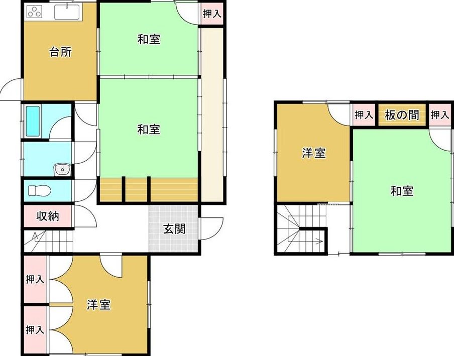Used detached house, 5DK, Enza-cho, Takamatsu City &mdash; photo 1